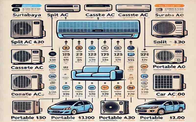 Harga Jasa Pasang AC di Surabaya