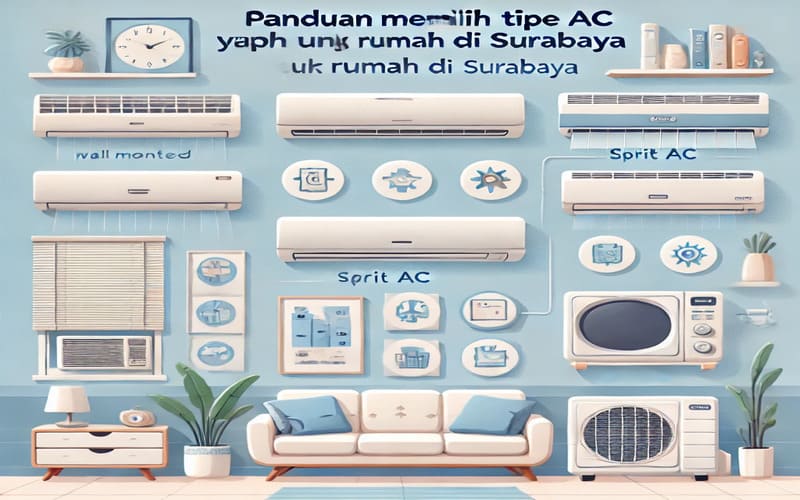 Panduan Memilih Tipe AC yang Tepat untuk Rumah di Surabaya Panduan Memilih Tipe AC yang Tepat untuk Rumah di Surabaya
