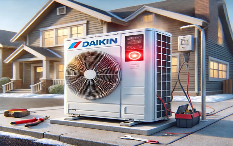 AC Daikin Inverter Outdoor Mati Hidup