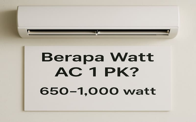 Berapa Watt AC 1 PK? Cek Konsumsi Listrik Semua Merek Populer